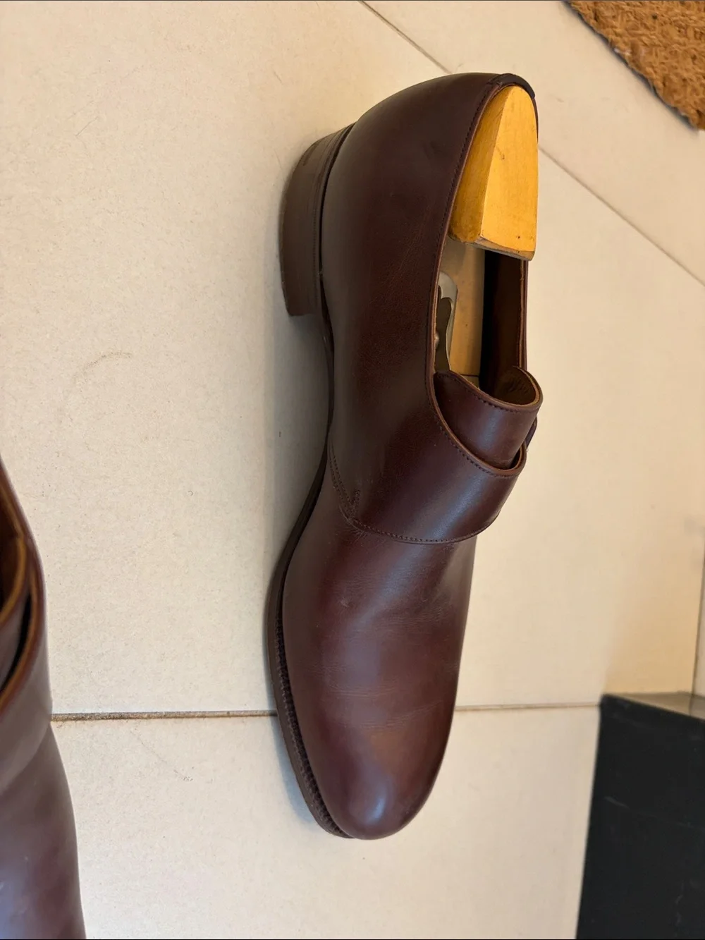 Church's Brown Single Monk Strap Leather Shoes